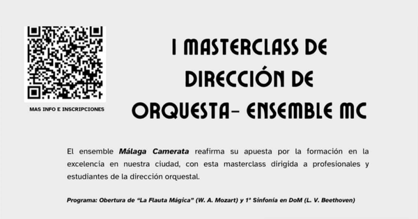 I Masterclass de Dirección de Orquesta Málaga Camerata